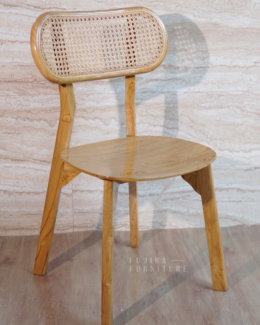 Kursi Kayu Ropan Kacang Kayu Jati Gaya Modern - Image 4