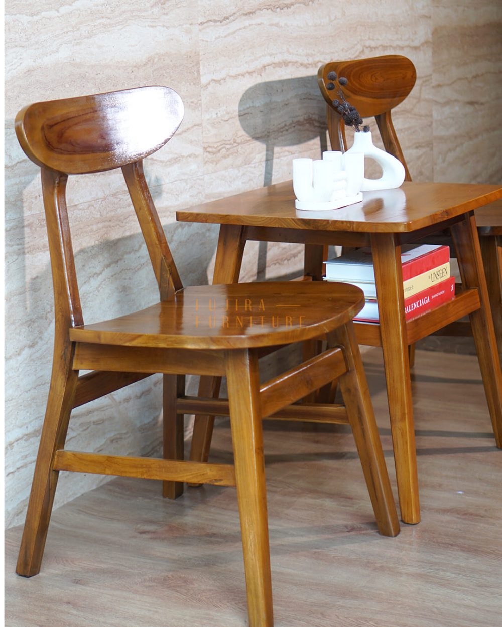 Set Kursi Teras Ropan Minimalis Kayu Jati - Image 3