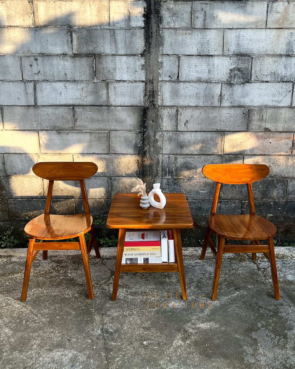 Set Kursi Teras Ropan Minimalis Kayu Jati - Image 2