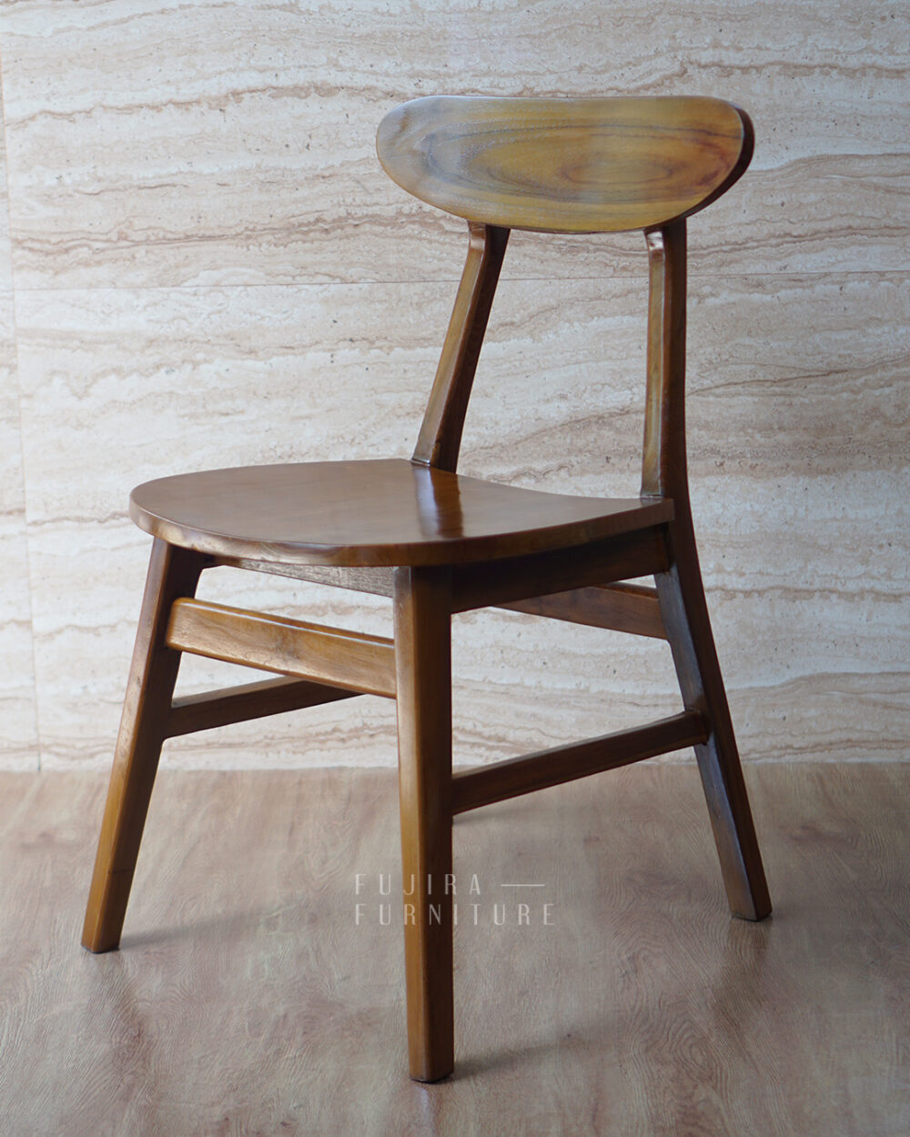 Kursi Kayu Ropan Simple Kayu Jati Gaya Scandinavian – cocok untuk ruang tamu dan teras - Image 8