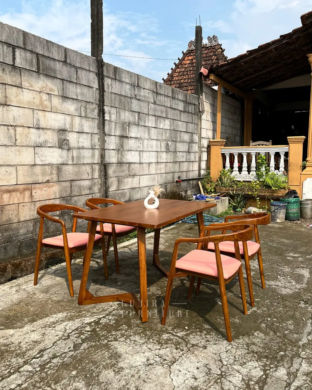 Set Meja Makan Sally Meja makan Cafe Meja Makan Minimalis - Image 9