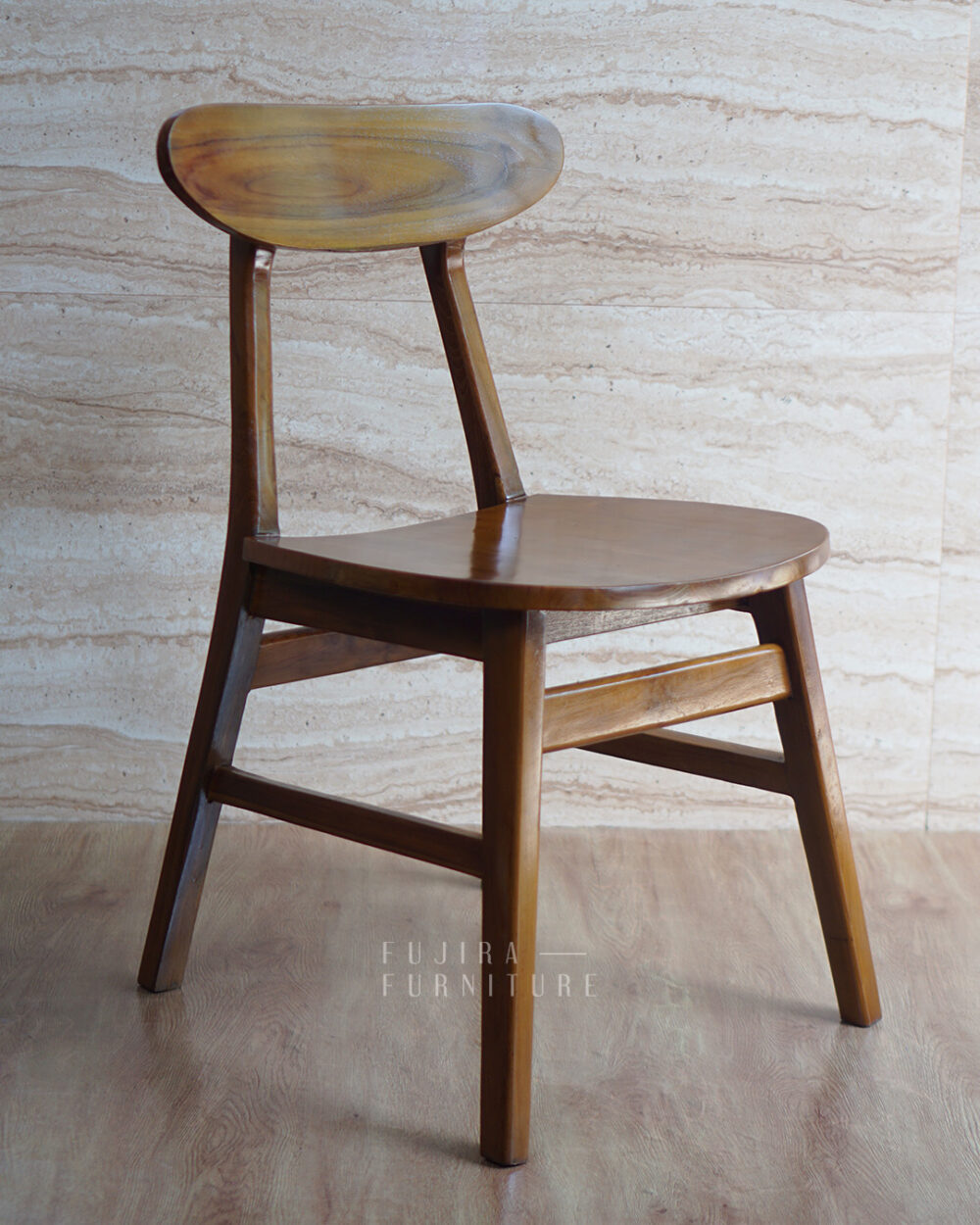 Kursi Kayu Ropan Simple Kayu Jati Gaya Scandinavian – cocok untuk ruang tamu dan teras - Image 7