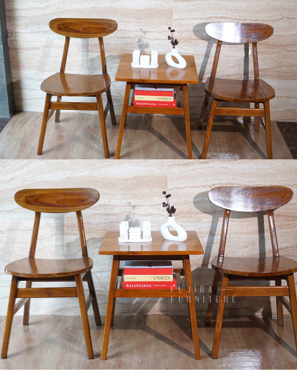 Set Kursi Teras Ropan Minimalis Kayu Jati - Image 7