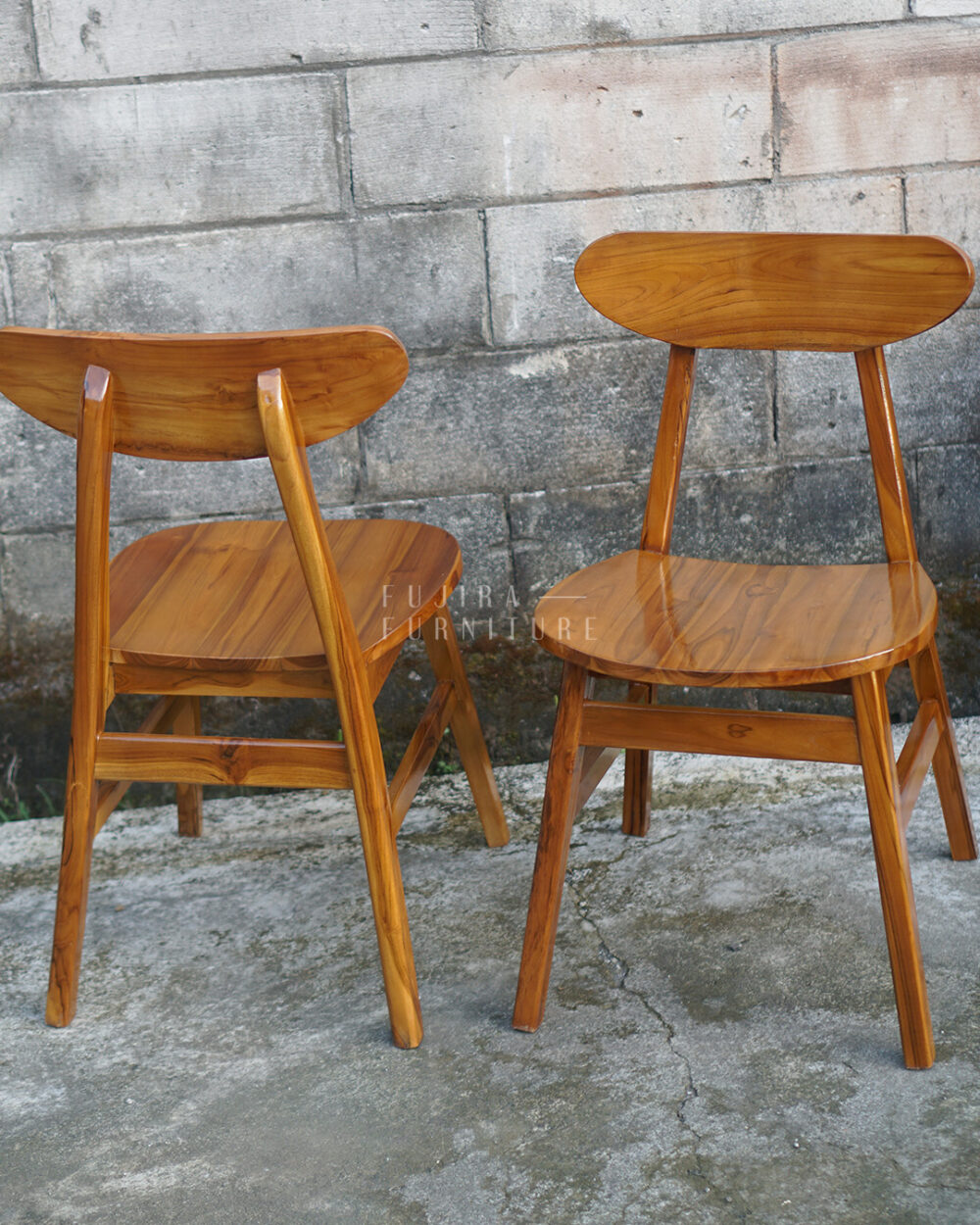 Kursi Kayu Ropan Simple Kayu Jati Gaya Scandinavian – cocok untuk ruang tamu dan teras - Image 5