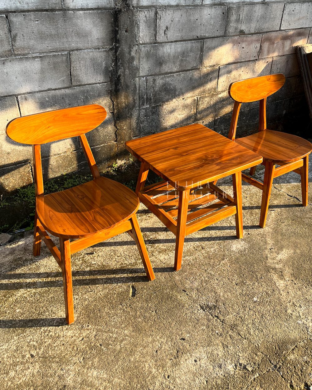 Set Kursi Teras Ropan Minimalis Kayu Jati - Image 5