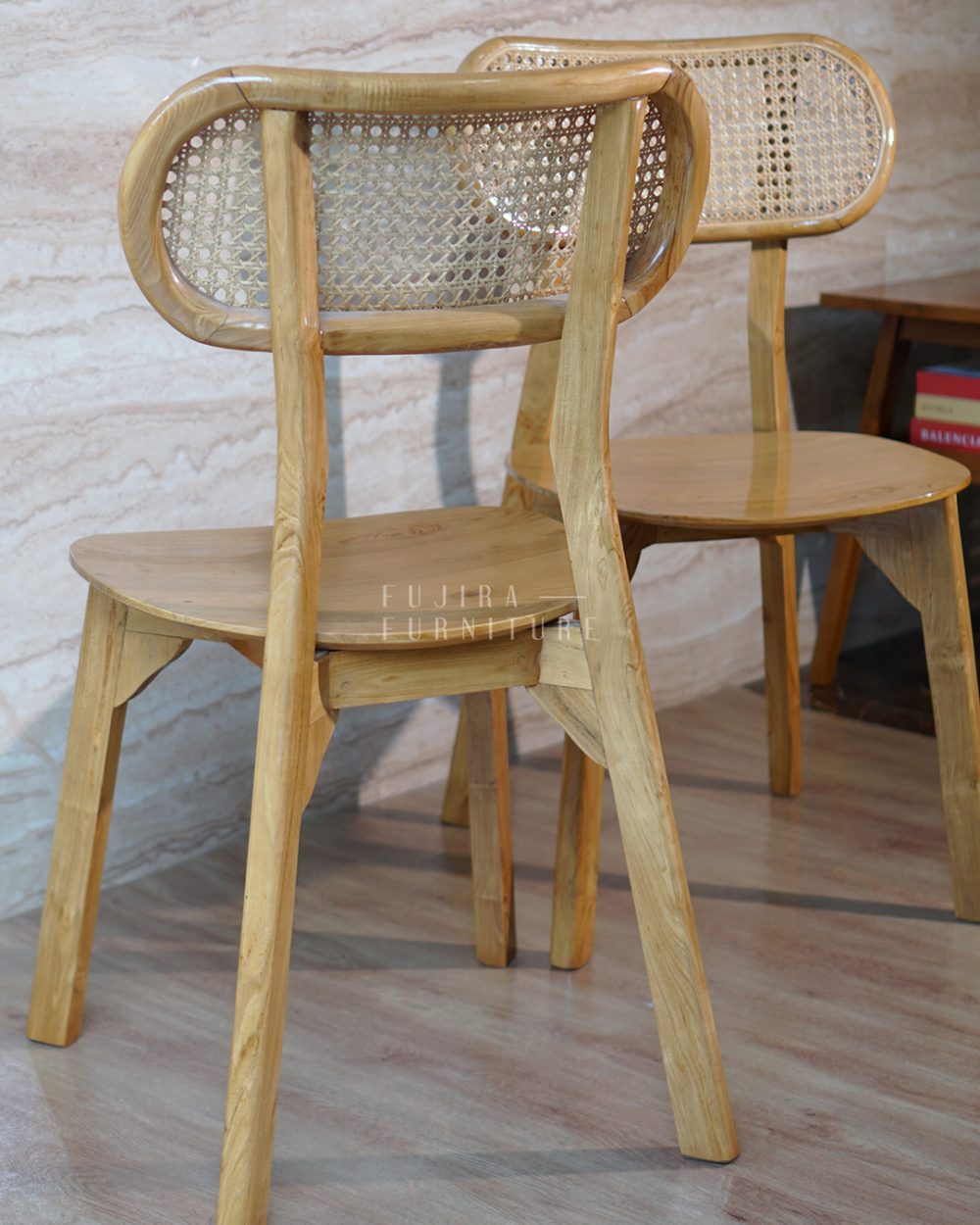 Kursi Kayu Ropan Kacang Kayu Jati Gaya Modern - Image 6