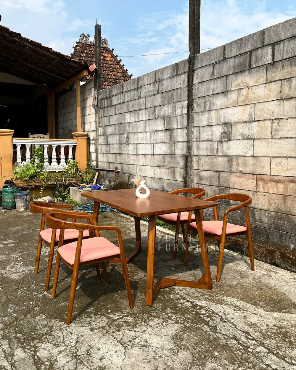 Set Meja Makan Sally Meja makan Cafe Meja Makan Minimalis - Image 6