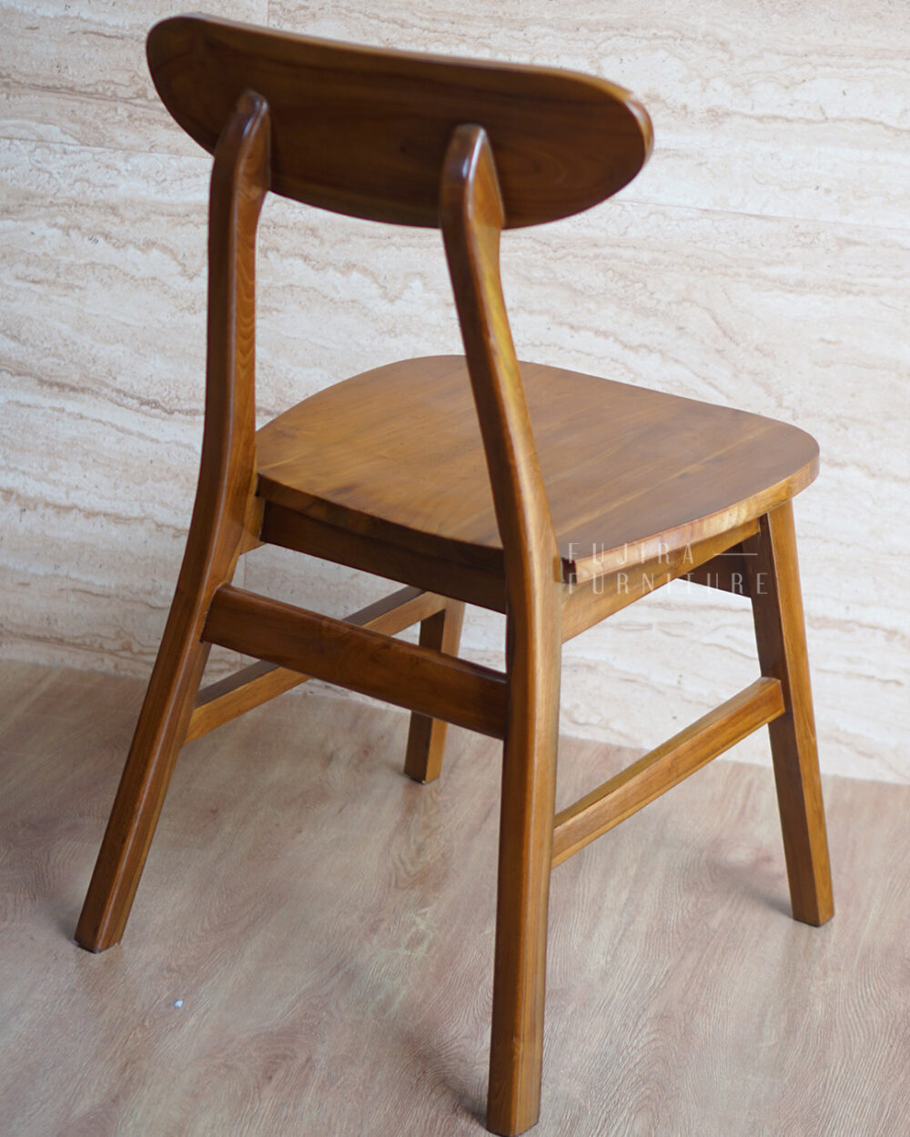 Kursi Kayu Ropan Simple Kayu Jati Gaya Scandinavian – cocok untuk ruang tamu dan teras - Image 4