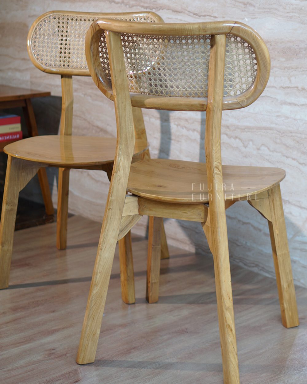 Kursi Kayu Ropan Kacang Kayu Jati Gaya Modern - Image 5