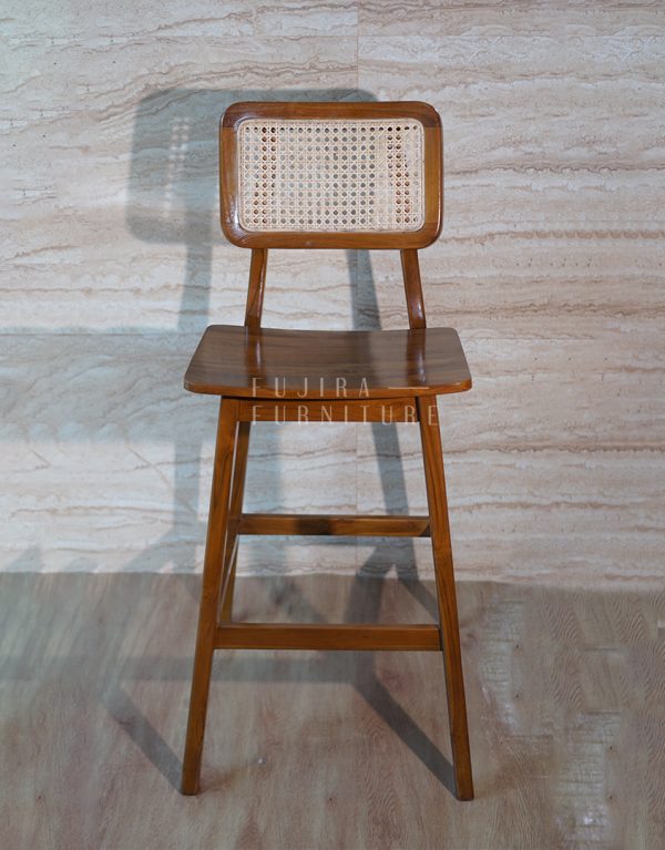 kursi bar cafe kursi bar rotan kursi bar minimalis retro jati solid