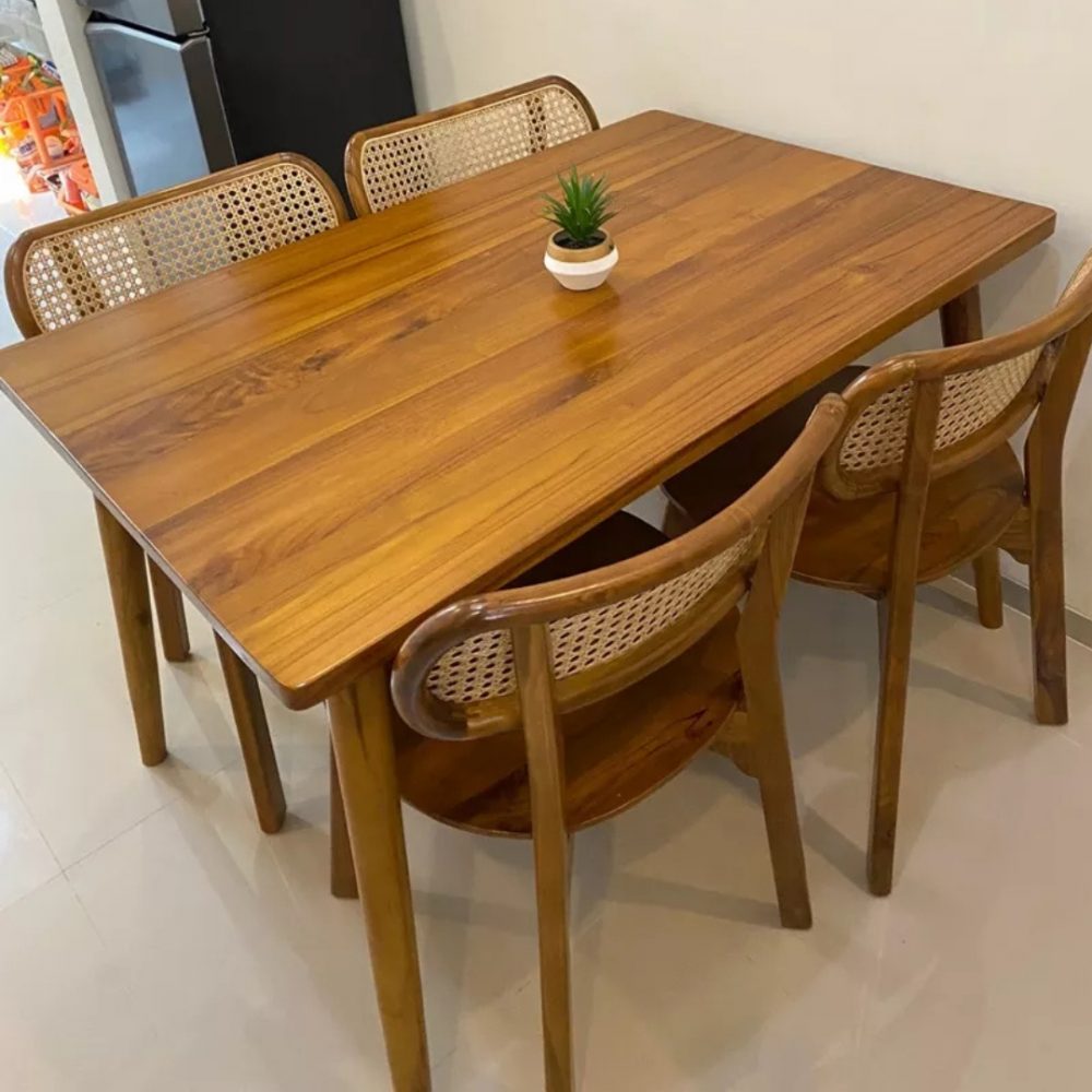 Set Meja Makan Ropan Kacang Meja makan Cafe Meja Makan Minimalis