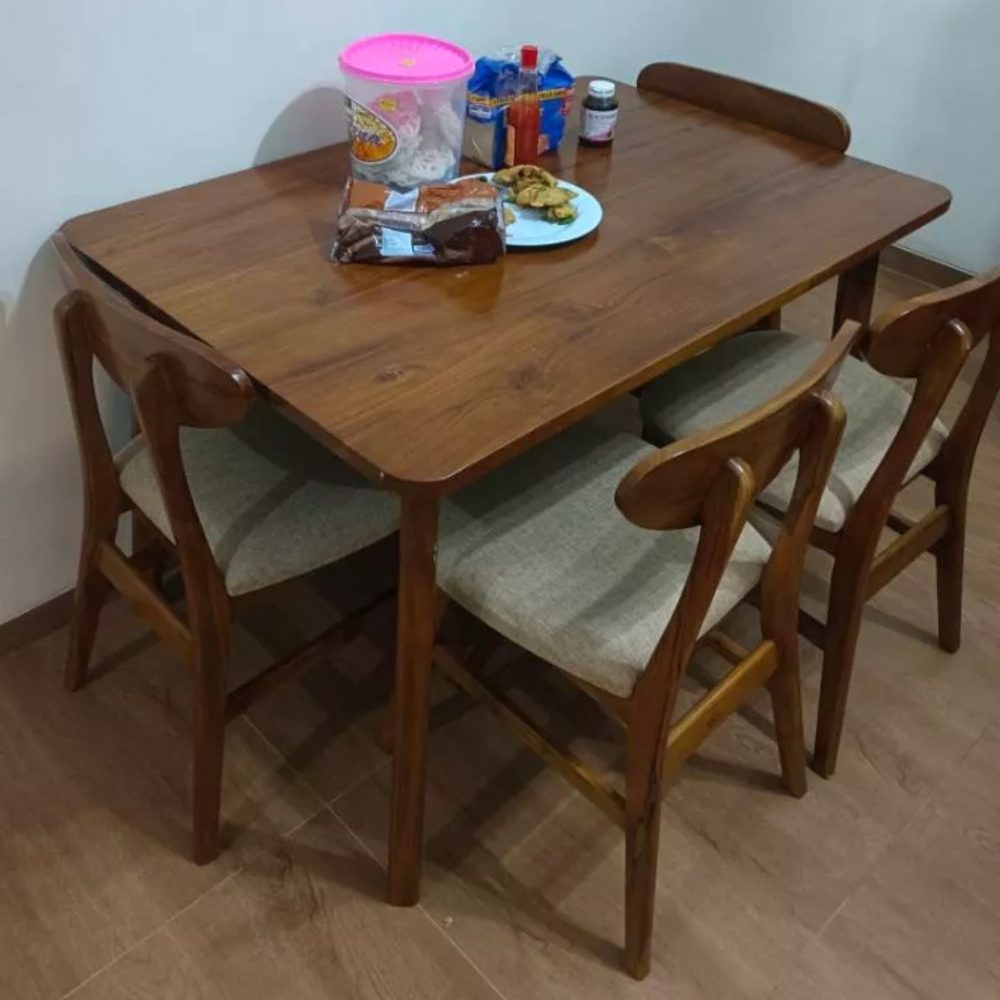 Set Meja Makan Ropan Meja makan Cafe Meja Makan Minimalis - Image 4