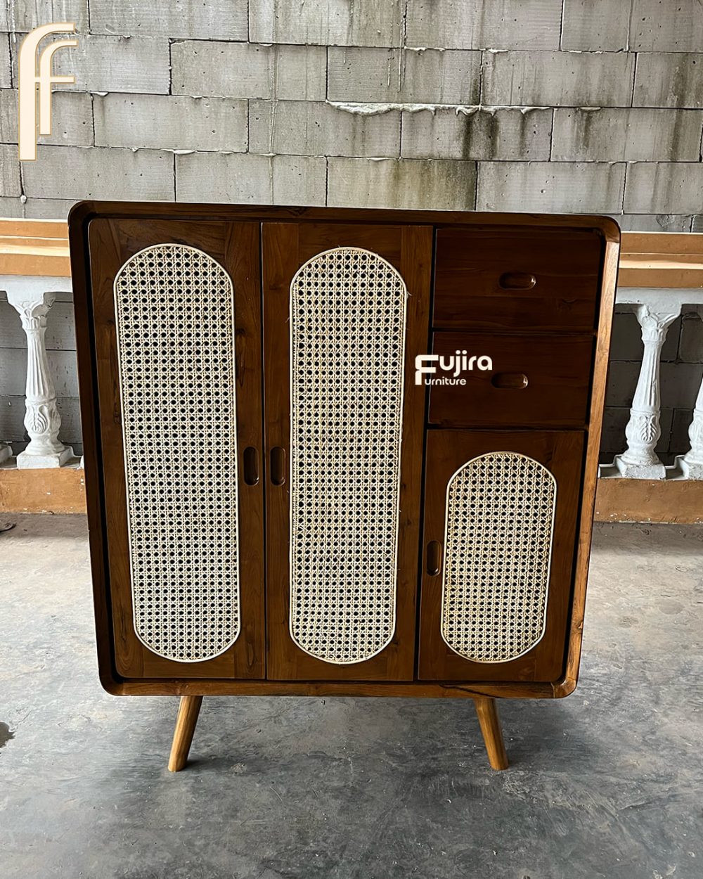 bufet Cabinet rotan bufet Rotan Minimalis Jati minimalis
